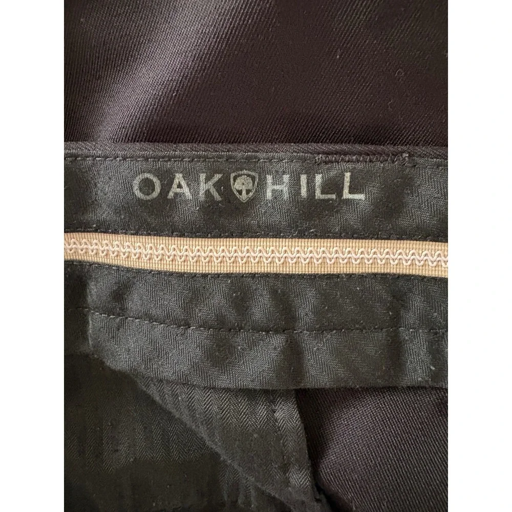 Lot of 2 Oak Hill Easy Stretch Black Flat‎ Front Dress Pants - 44x29.5